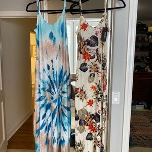 ONLY FLORAL DRESS - Floral Maxi Casual Printed Dress with Pockets- Size Small